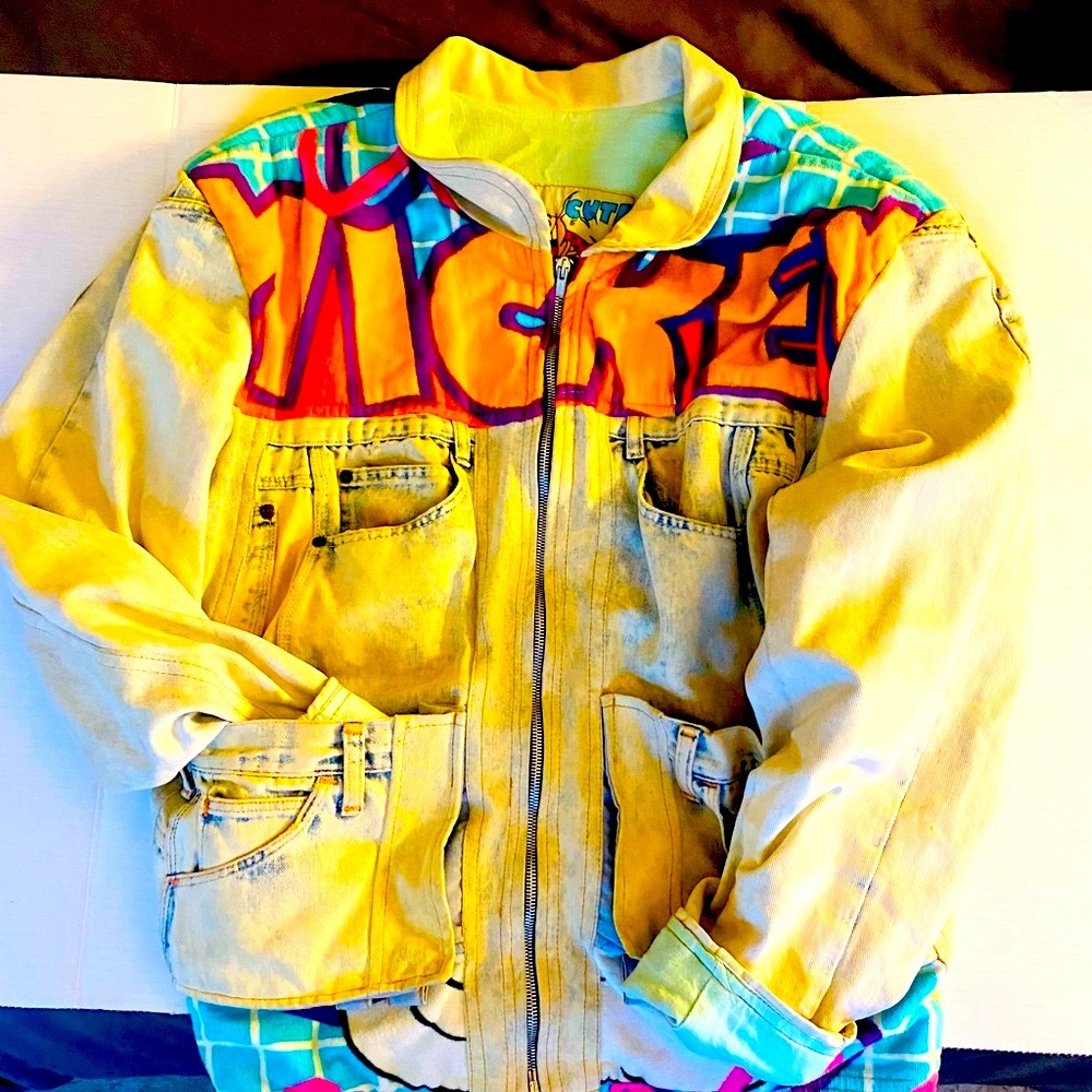 Colorful Graphic Bomber Jacket